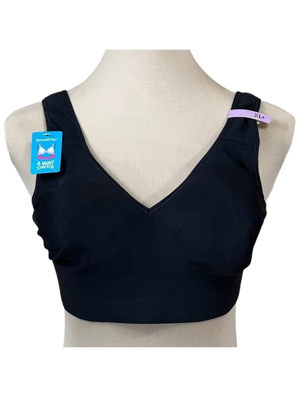 Hanes W796 New Black Smooth Comfort Bra Size XL
